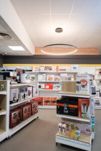 Rayon, Aménagement espaces, boutiques, vente, électro-menager, CSE